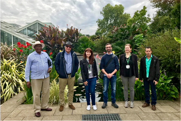 Visita de los compañeros del Jardín Botánico Nacional “Dr. Rafael M. Moscoso” de Santo Domingo (JBN) a los jardines botánicos del Royal Botanic Gardens, Kew (RBG Kew) en Londres, Reino Unido en 2018.