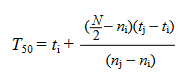 Coolbear et al. (1984) formula modified by Farooq et al.(2005)